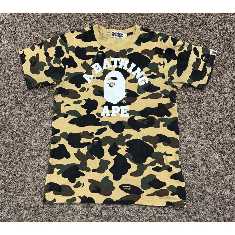 BAPE 1st Camo Point Tee Bathing Ape Authentic T-Shirt Mens Size Small